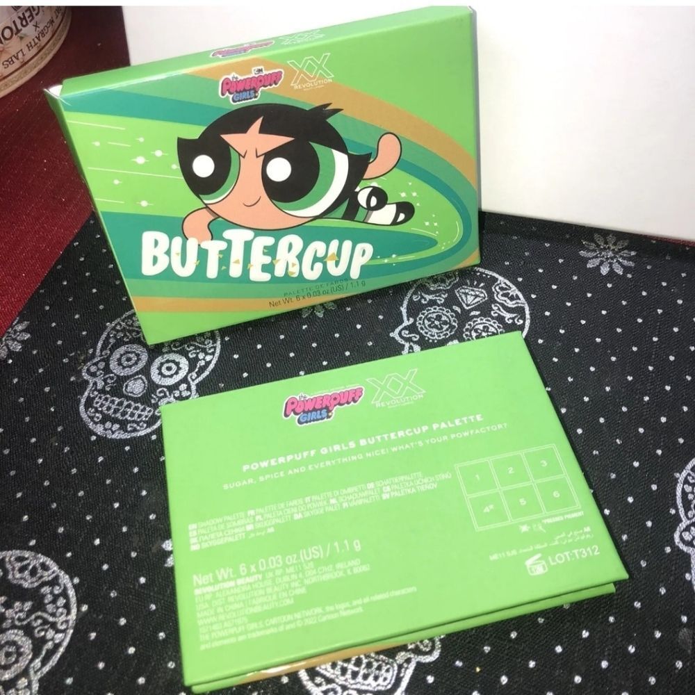 XX Revolution the Powerpuff Girls Eye Palette BUTTERCUP NEW Limited  Edition